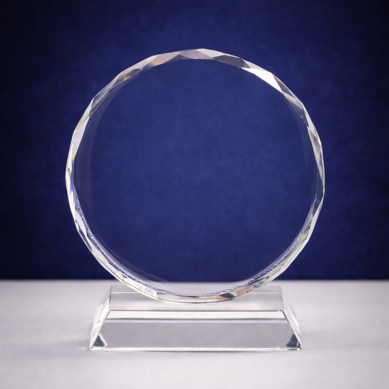 Trofeu cristal rotund 100